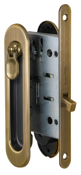 Набор для раздвижных дверей Armadillo (Армадилло) SH011-BK WAB-11 Матовая бронза