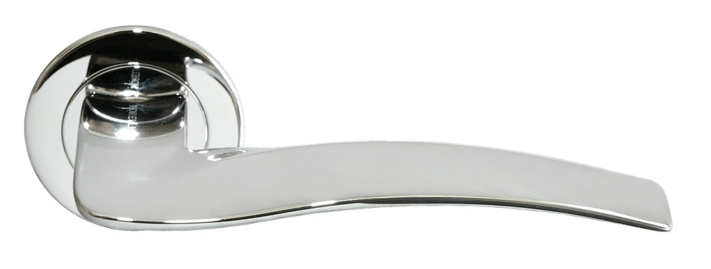 Дверные ручки Morelli Luxury NC-6 CRO (WAVE/ВОЛНА) Цвет - Хром