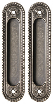 Ручки для раздвижных дверей Armadillo (Армадилло) SH010/CL AS-9 Античное серебро