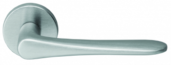 Дверные ручки Morelli Luxury AULA R5 CSA Цвет - Матовый хром